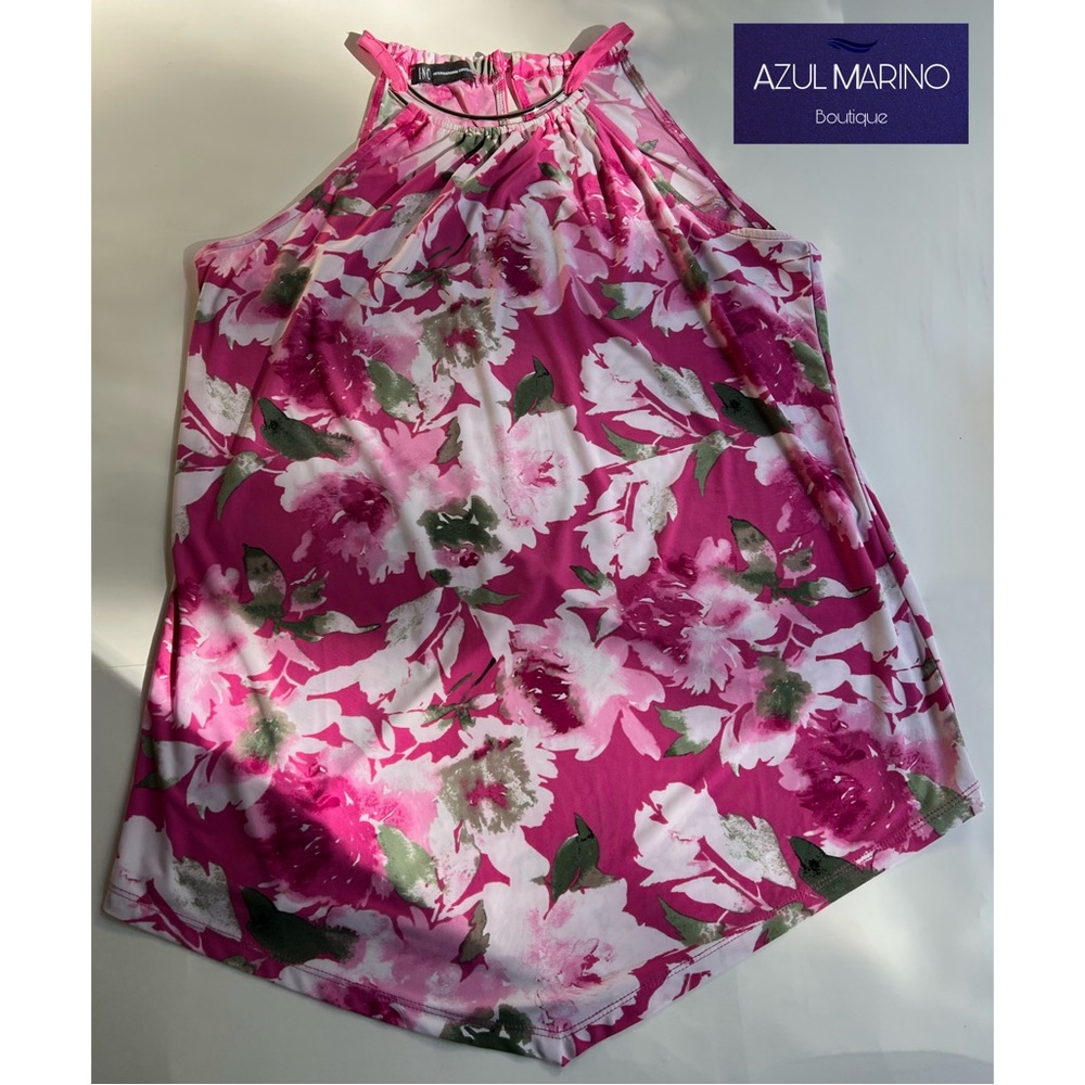 INC International Concepts— Floral Sleveeless Blouse • Blusa floreada sin mangas